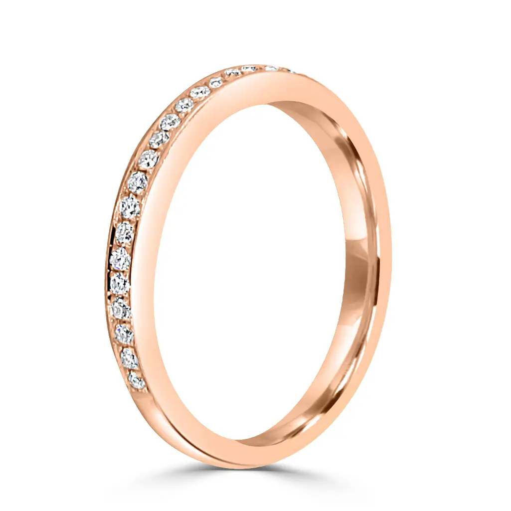 Rose Gold Classic Women's Wedding Ring For Perfect Present jewelry Wabash avenue