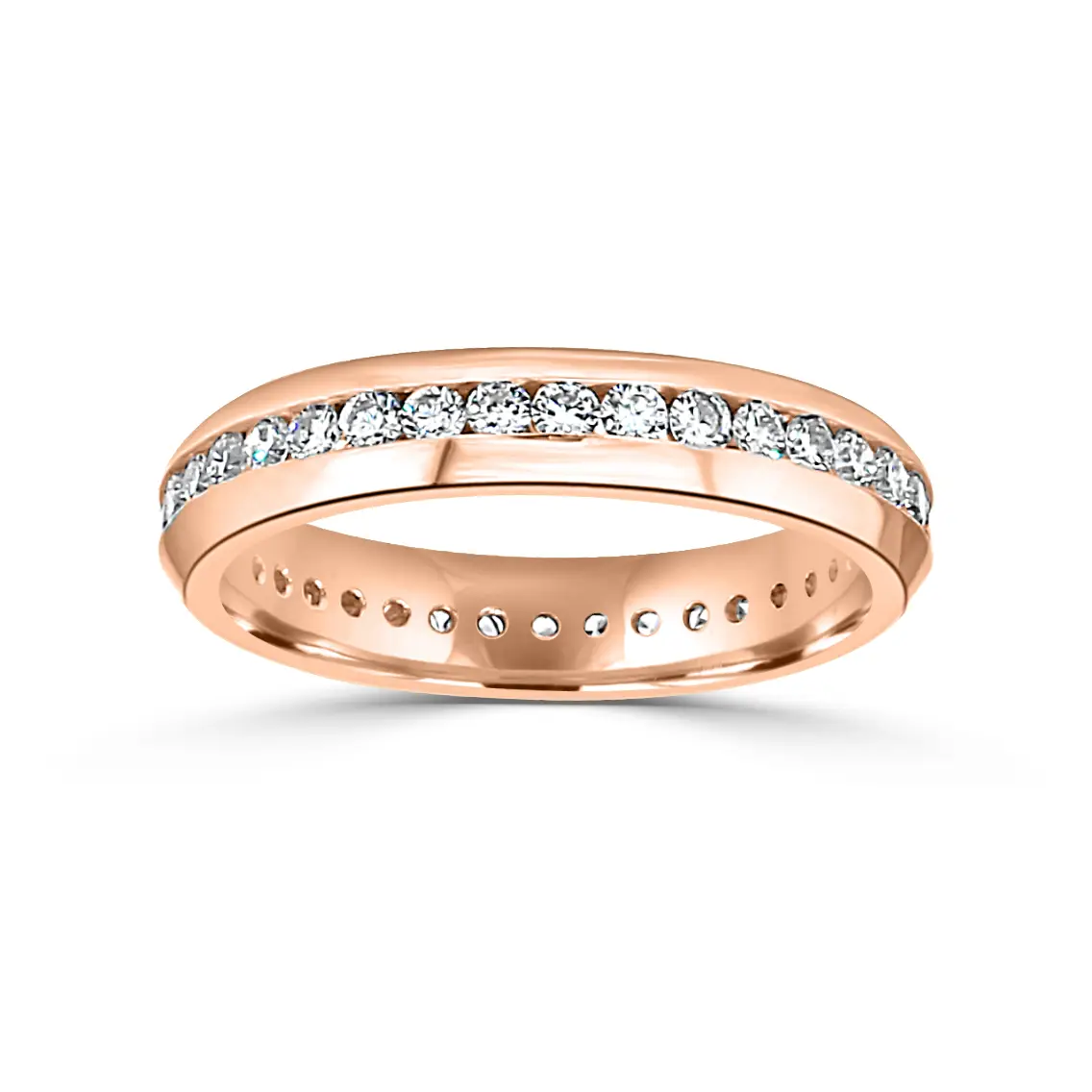 Rose Gold Perfect Wedding Band And Bridal Sets
