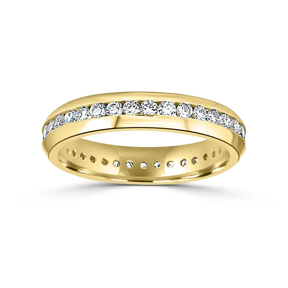 Yellow Gold Perfect Wedding Band And Bridal Sets