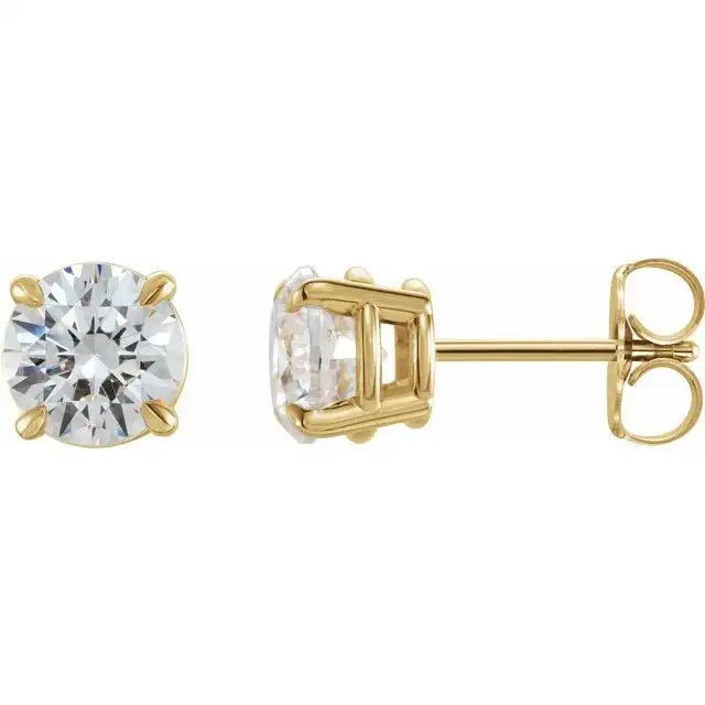 Yellow Gold 1-carat Diamond Stud Earrings jewelry store near me
