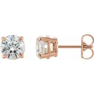 Rose Gold 1-carat Diamond Stud Earrings jewelry store near me