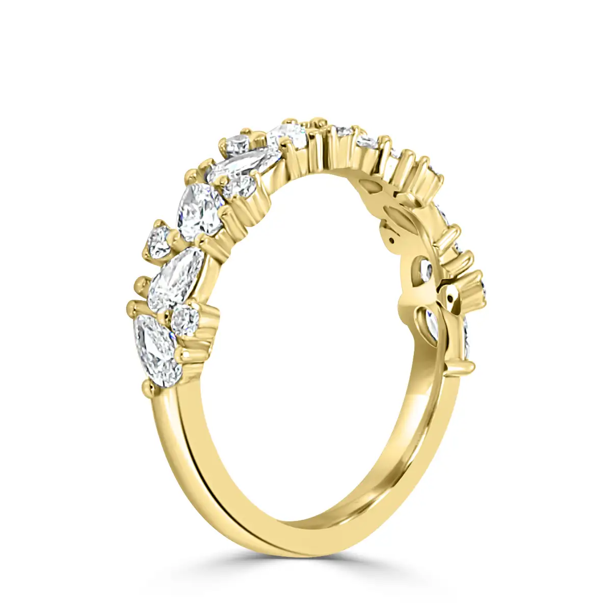 Yellow Gold impearial-pear-cluster-wedding-ring jewelry Wabash avenue