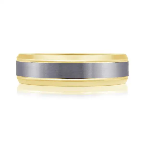 Yellow Gold Two-Toned 14K Gold Tantalum band jewelry store near me