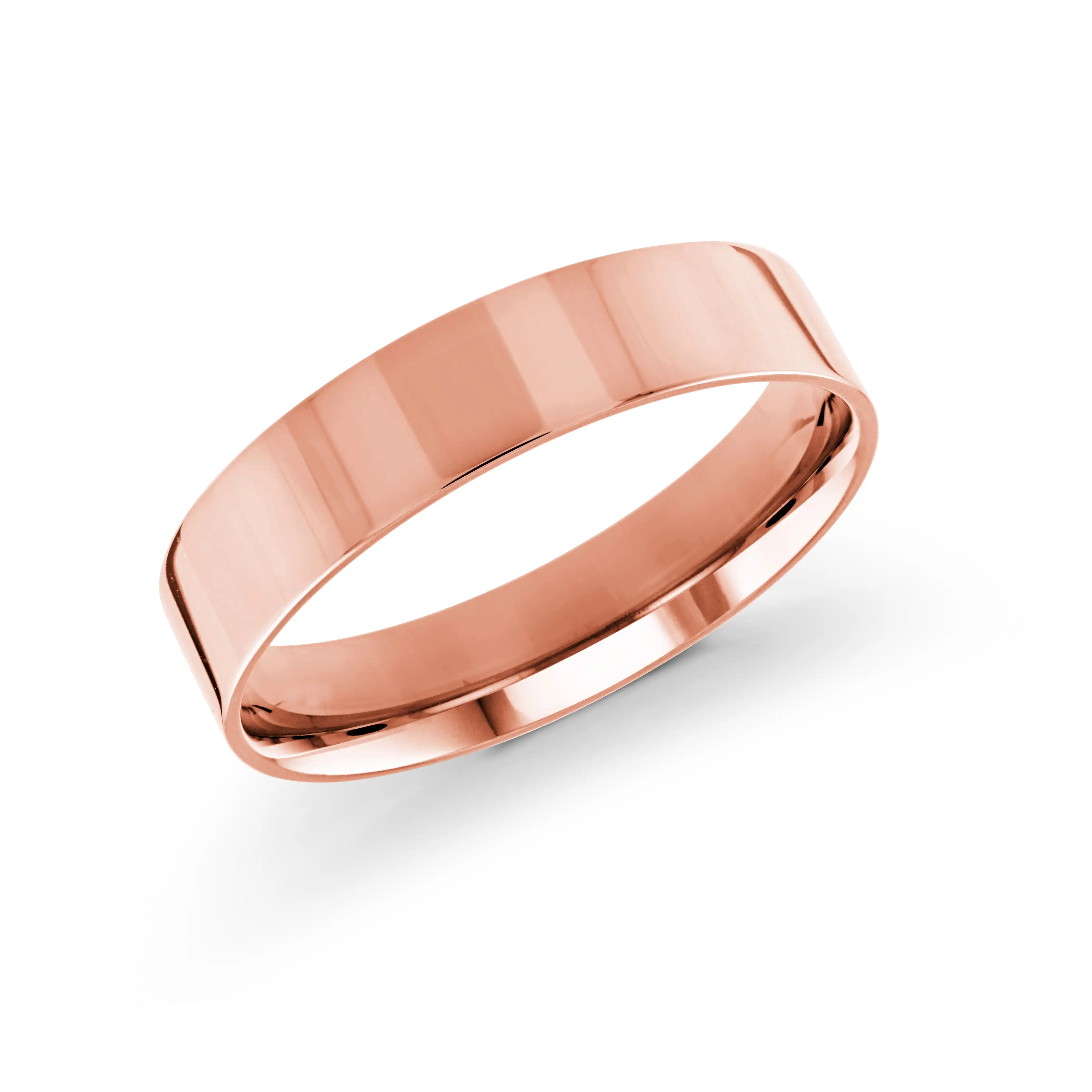 Rose Gold Classic Flat Wedding Ring
