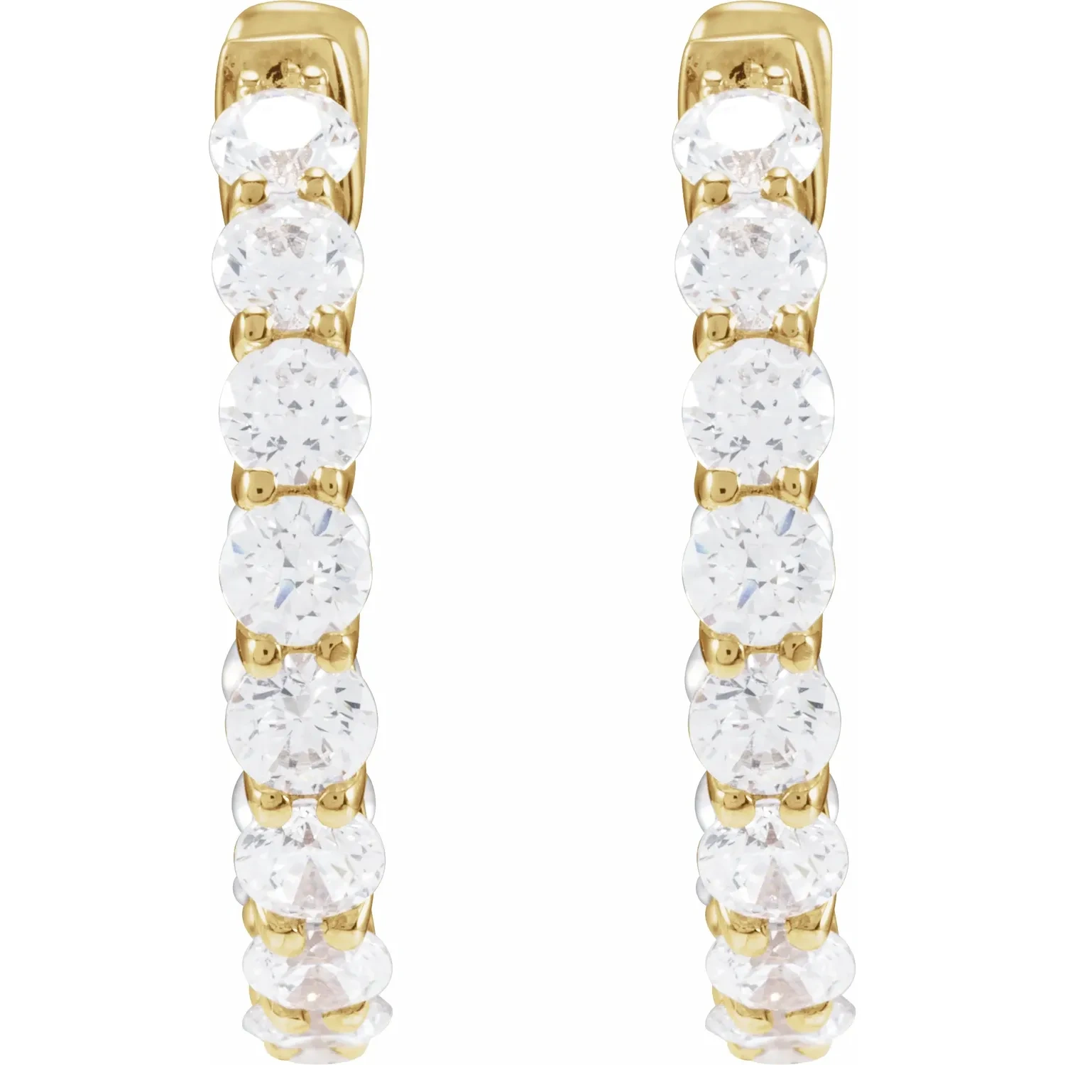 Yellow Gold Ferris Of Them All Diamond Hoops jewelry store near me