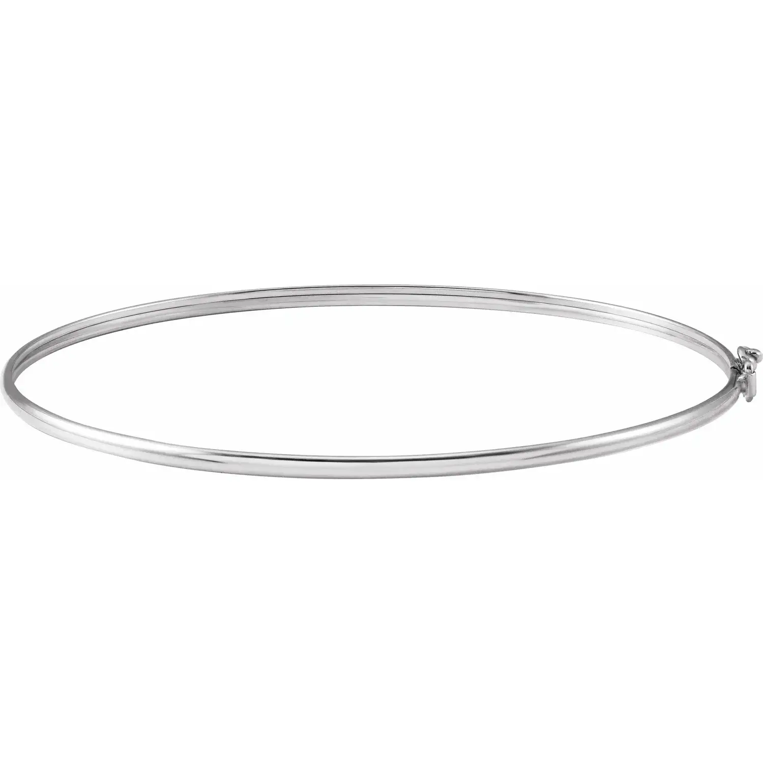White Gold Mini Classic Bangle Bracelet