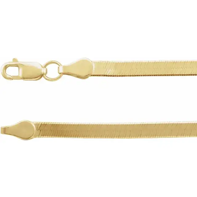 Yellow Gold Luxurious Herringbone Bracelet jewelry store near me