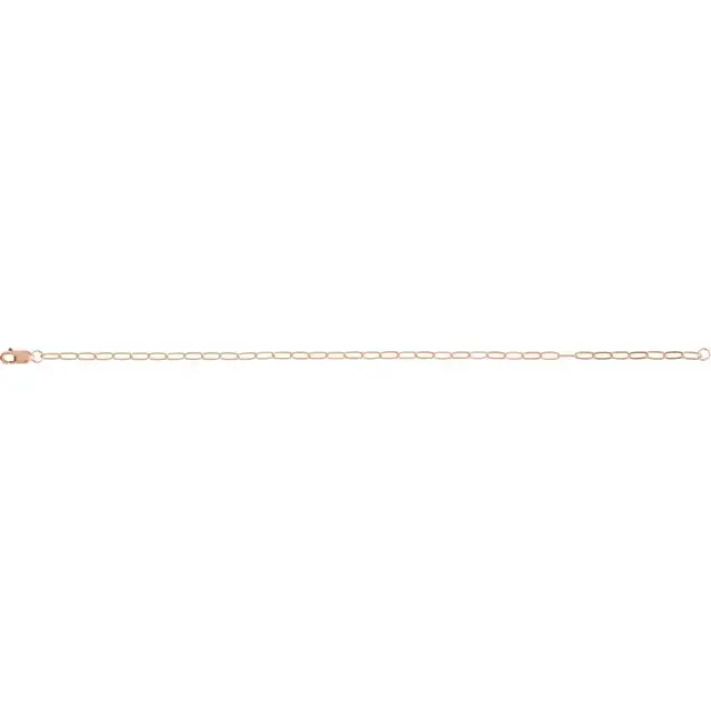 Rose Gold Mini Paperclip Bracelet jewelry Wabash avenue