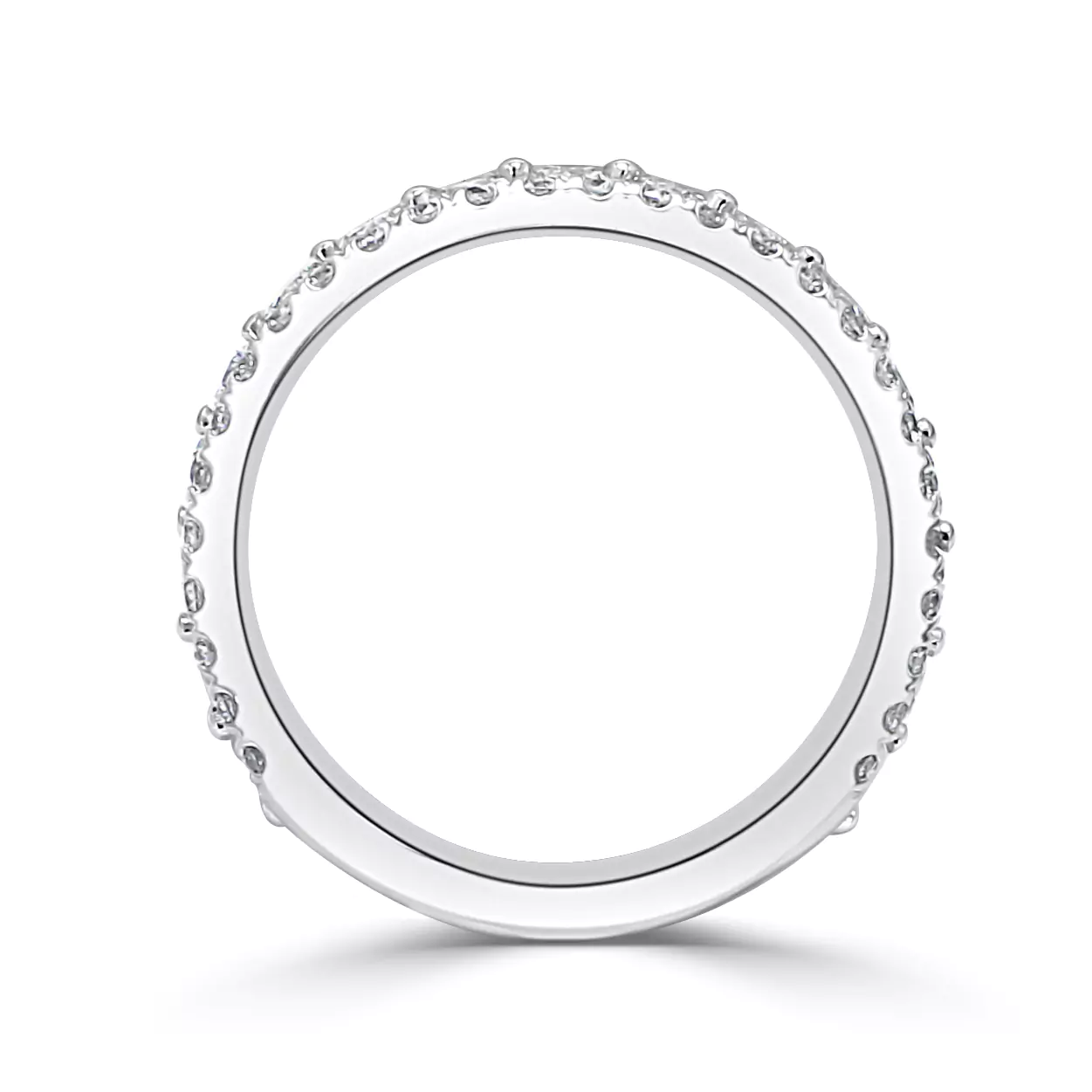 White GoldSeine Three Row Diamond Anniversary Ring jewelry store near me