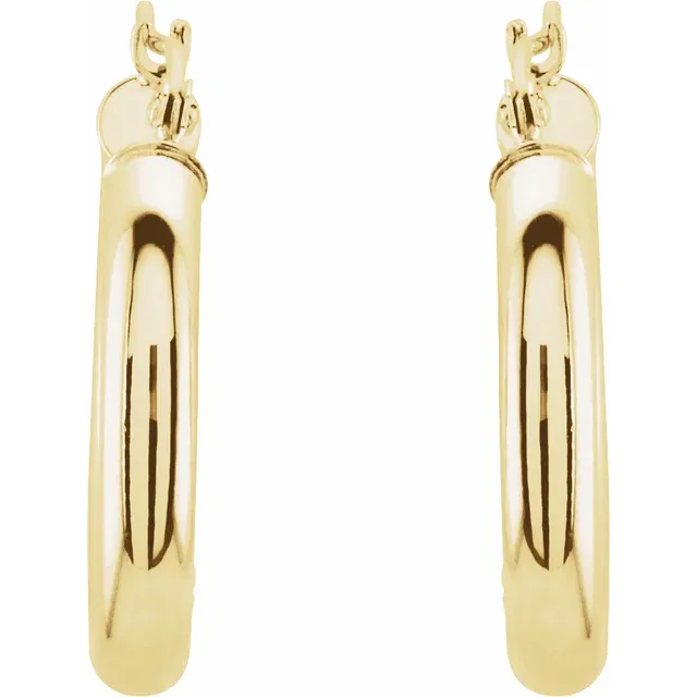 Yellow GoldMedium Gold Hoop Earrings jewelry store near me