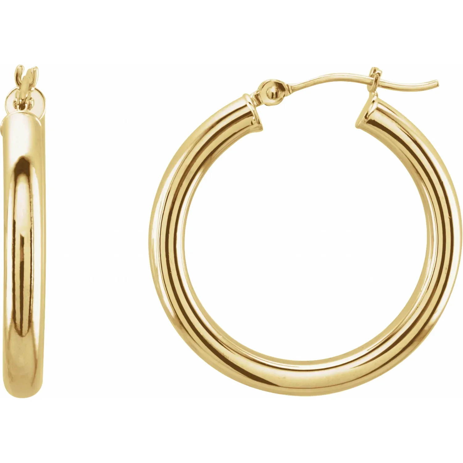 Yellow GoldMedium Gold Hoop Earrings