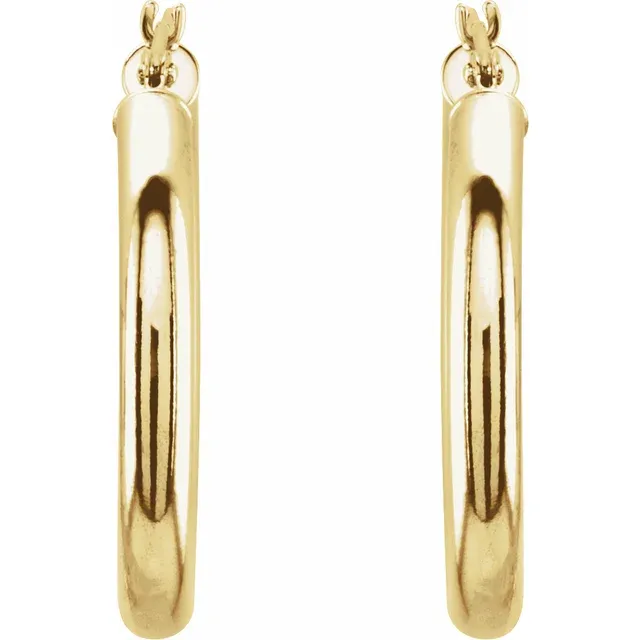 Yellow GoldMedium Gold Hoop Earrings jewelry store near me