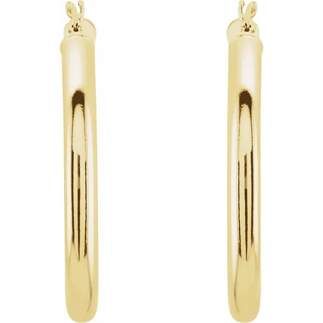 Yellow Gold Large Gold Hoop Earrings jewelry store near me