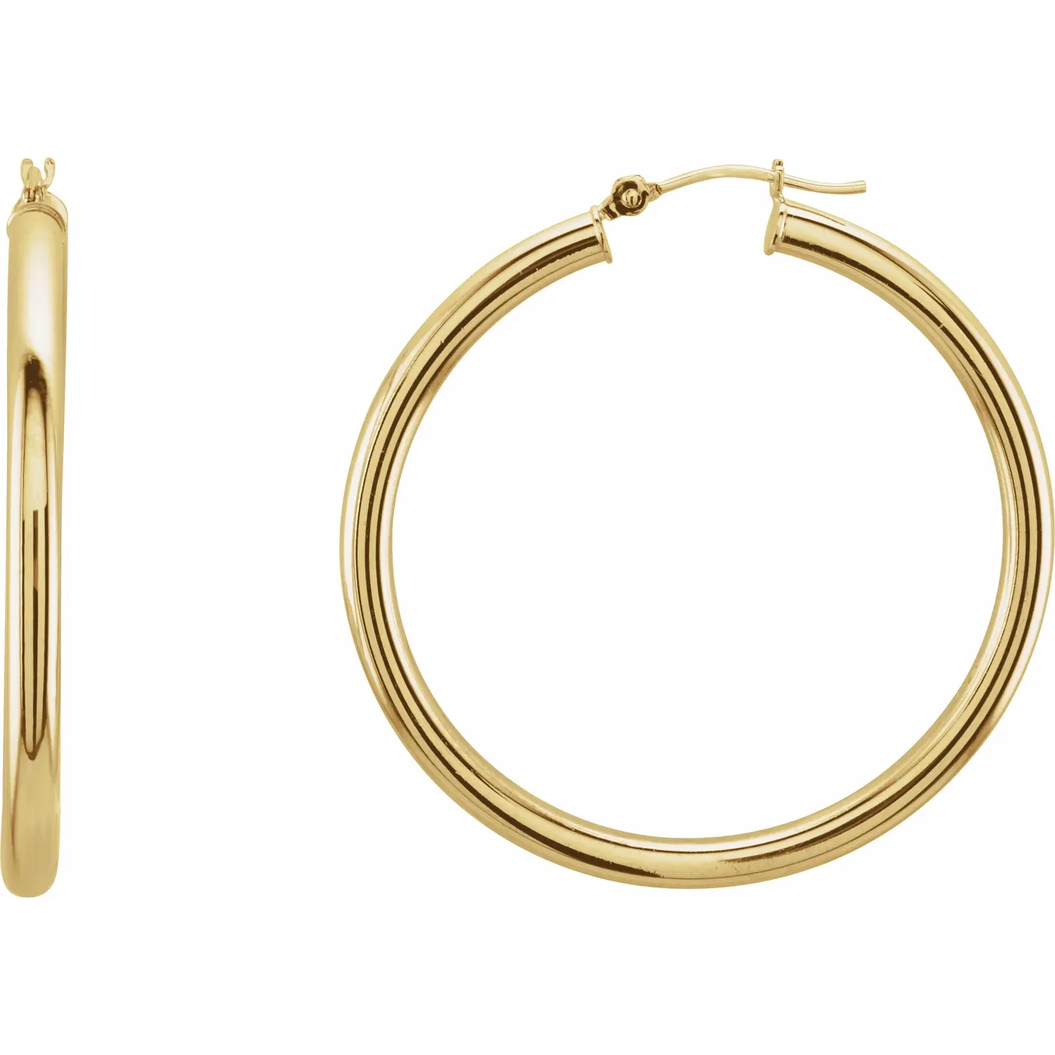 Yellow GoldLarge Gold Hoop Earrings