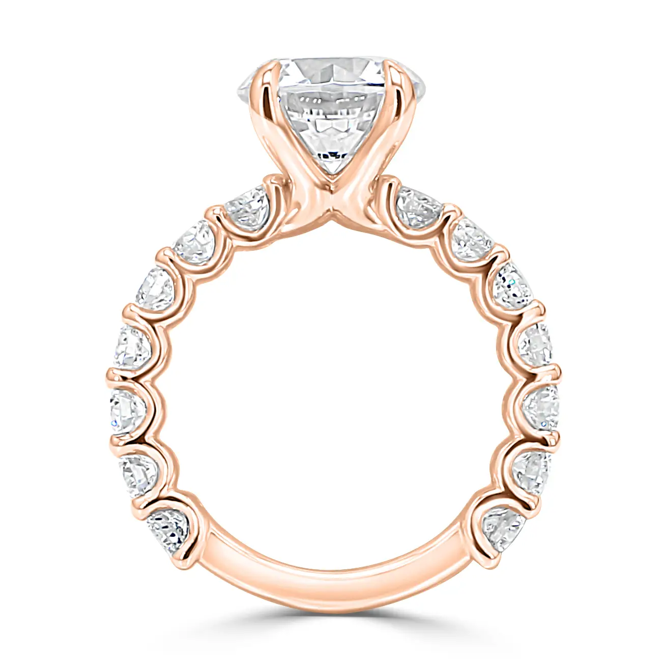 Rose Gold Brilliantly Bigger and Bold Diamond Engagement Ring jewelry store near me
