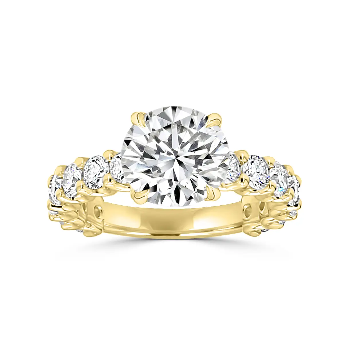 Yellow Gold Brilliantly Bigger and Bold Diamond Engagement Ring