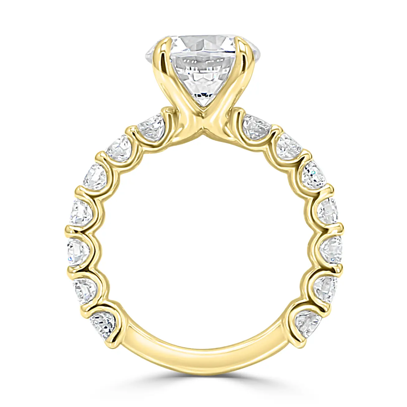 Yellow Gold Brilliantly Bigger and Bold Diamond Engagement Ring jewelry store near me