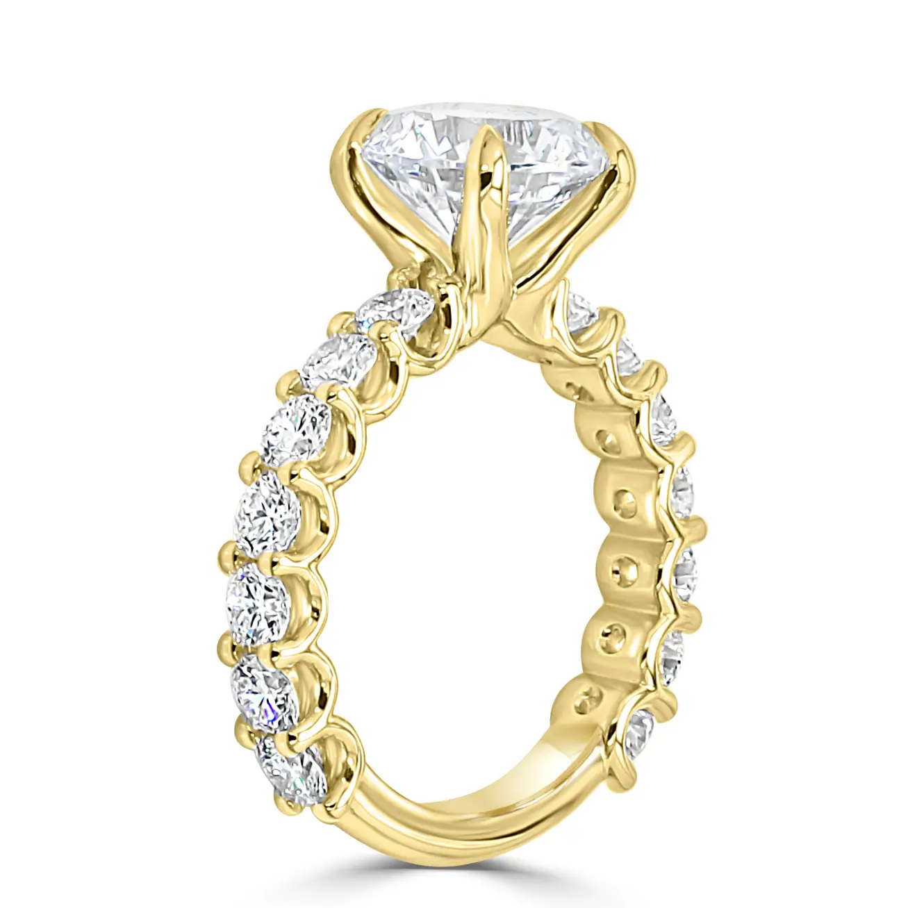 Yellow Gold Brilliantly Bigger and Bold Diamond Engagement Ring jewelry Wabash avenue