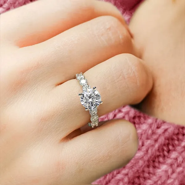 White Gold Brilliantly Bigger and Bold Diamond Engagement Ring jewelry windy city