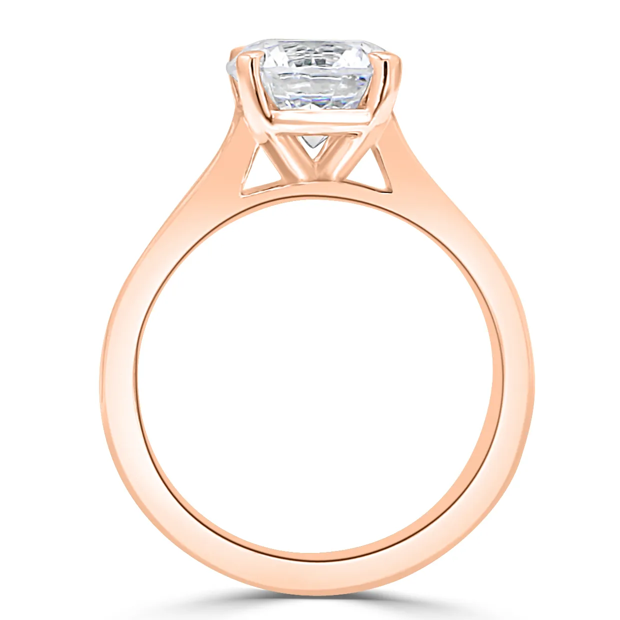 Rose Gold Channel Set Engagement Ring jewelry store near me