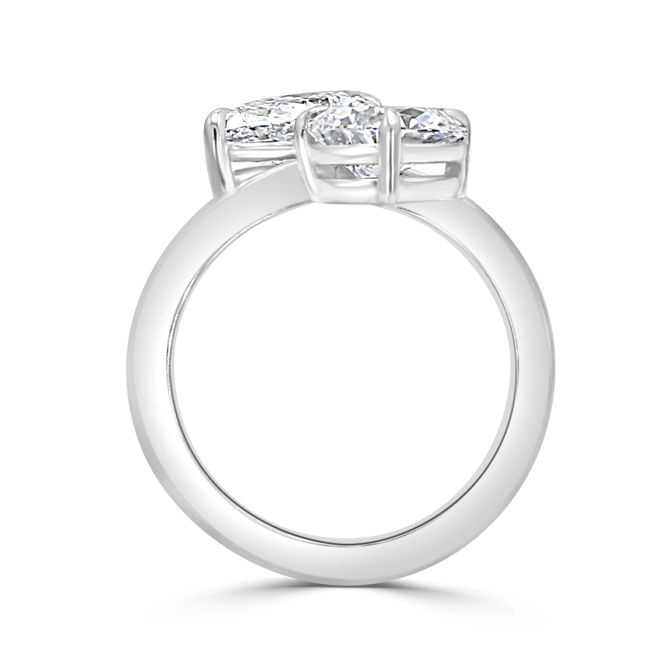 White GoldPearsia Toi Et Moi Bypass Solitaire Engagement Ring jewelry Wabash avenue