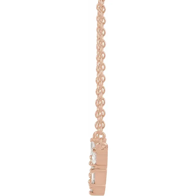 Rose Gold Petite “V” Diamond Necklace jewelry store near me