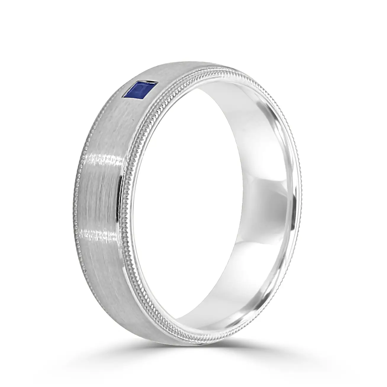 White Gold Rowan Princess Cut Wedding Ring jewelry Wabash avenue