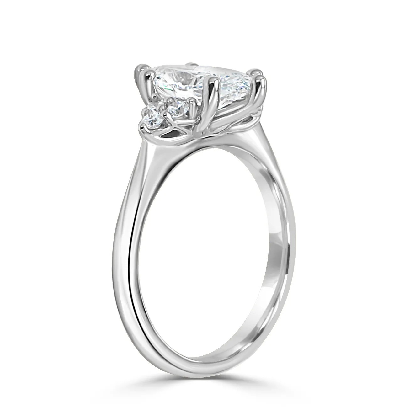White Gold Side Stone Engagement Ring jewelry store near me