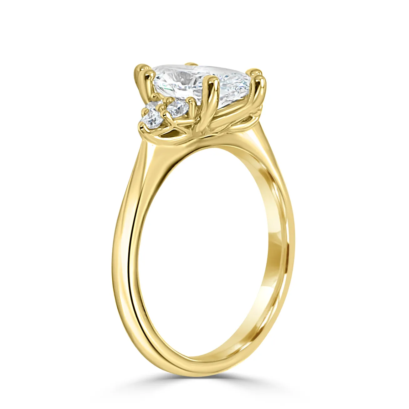 Yellow Gold Side Stone Engagement Ring jewelry store near me