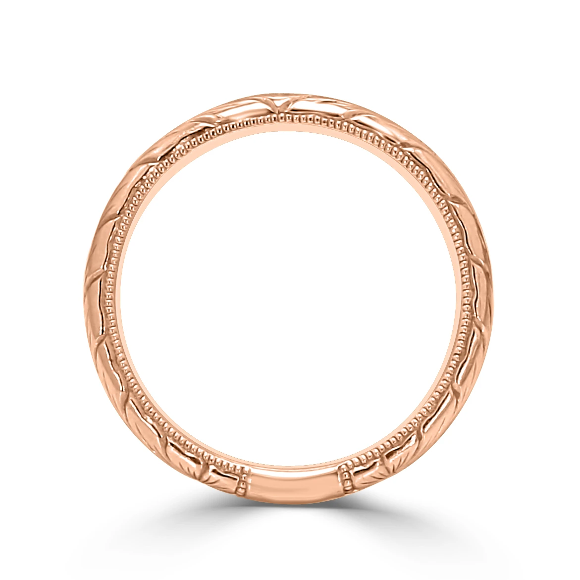 Rose Gold Gold Engraved Wedding Ring jewelry store near me