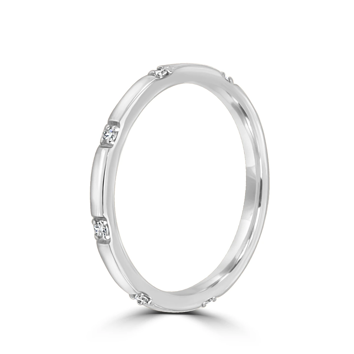 White Gold Classic Style Diamond Wedding Ring jewelry Wabash avenue