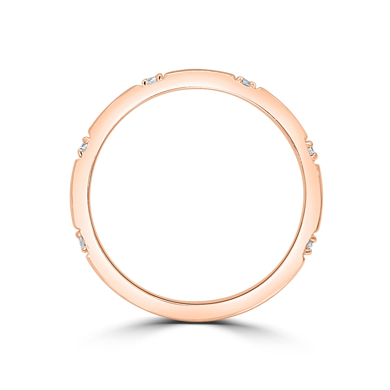 Rose Gold Classic Style Diamond Wedding Ring jewelry store near me