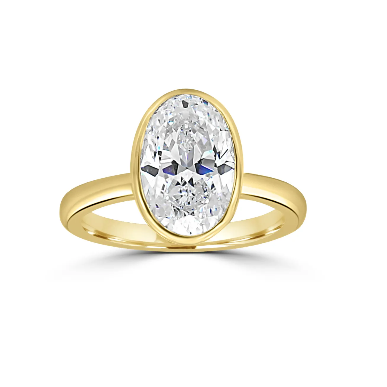 Yellow GoldNova Modern Bezel Engagement Ring