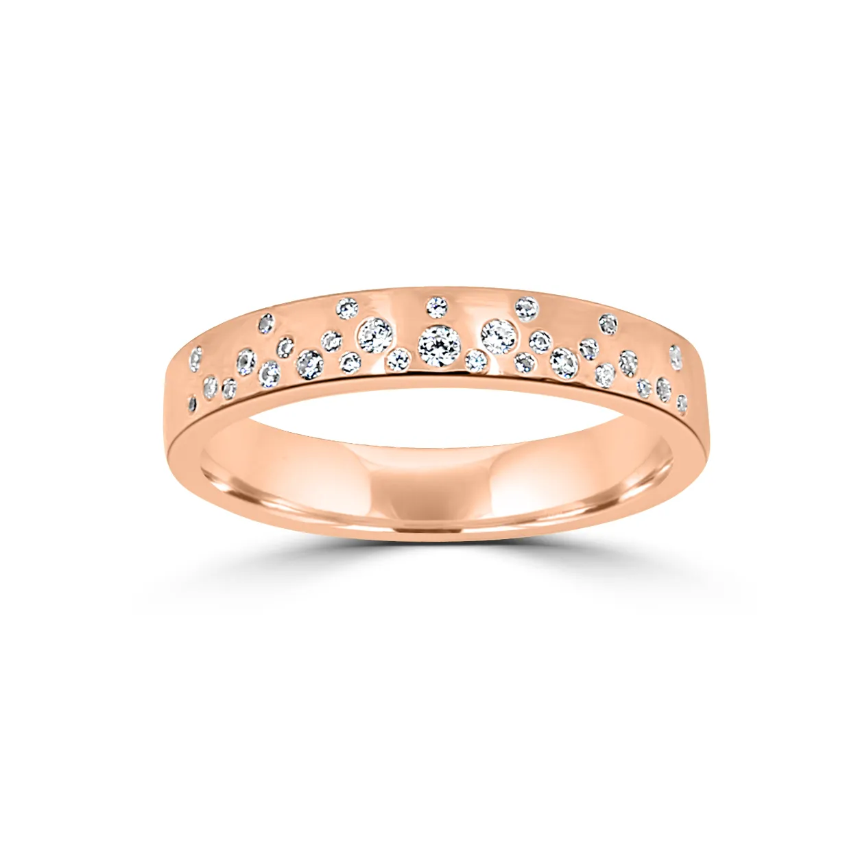 Rose Gold StarDust Diamond Ring