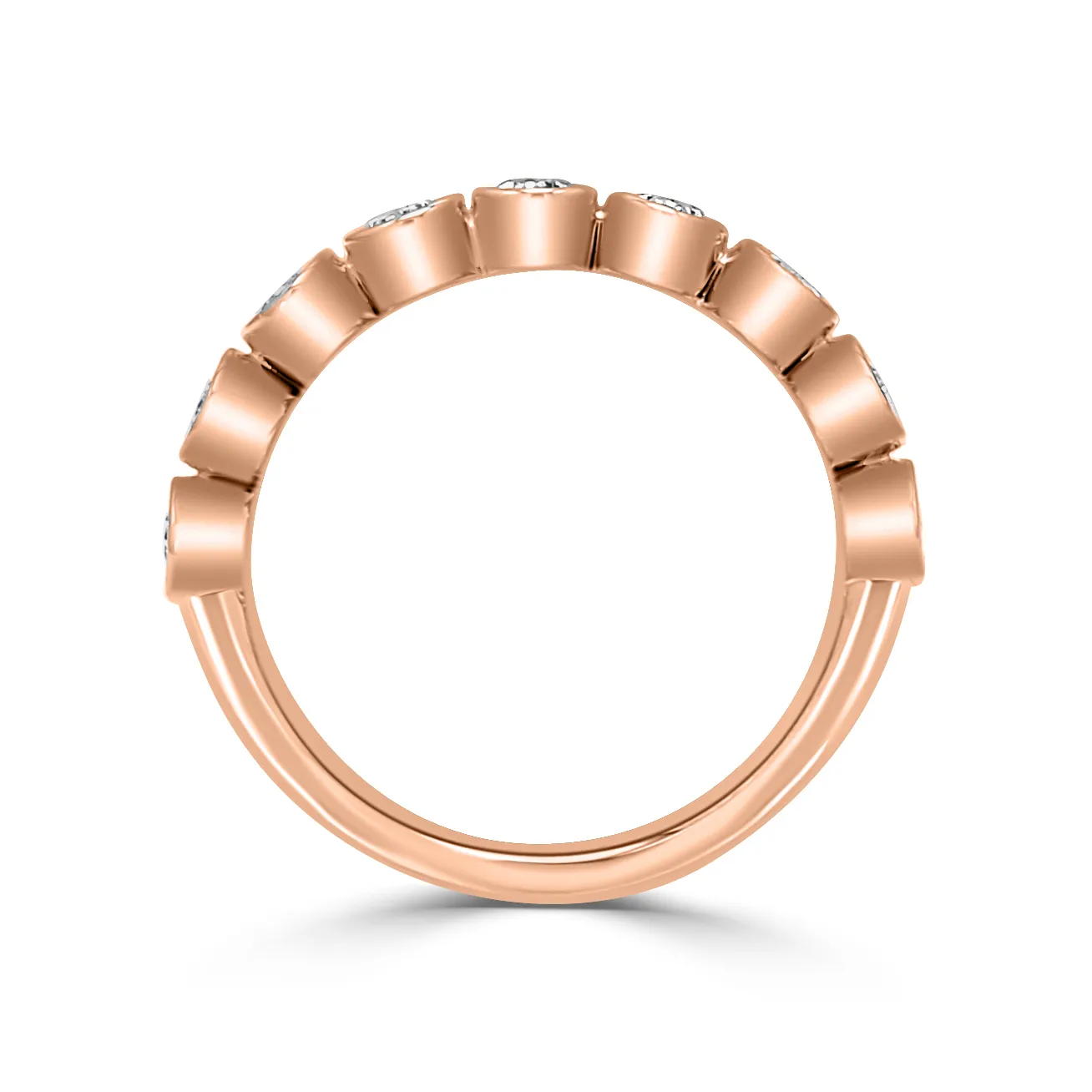 Rose Gold Oval Bezel Ring jewelry store near me