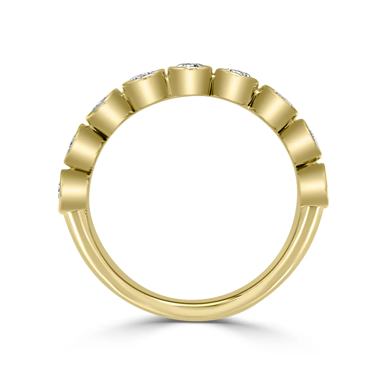 Yellow Gold Oval Bezel Ring jewelry store near me