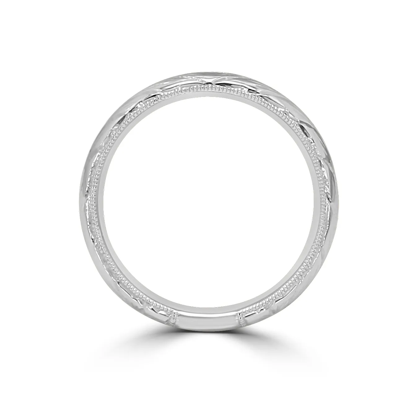 White Gold Gold Luxe Engraved Wedding Ring jewelry store near me