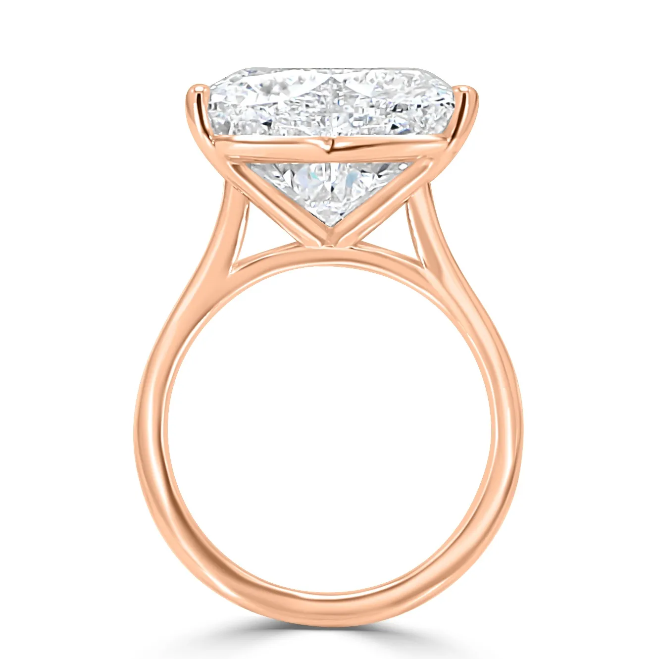 Rose Gold Libra Detail Solitaire Engagement Ring jewelry store near me