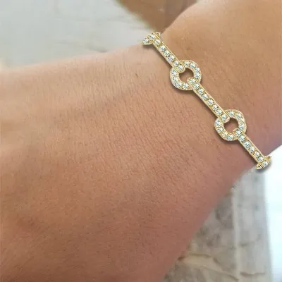 Yellow Gold Gorgeous and Stunning Diamond Bracelet jewelry store near me