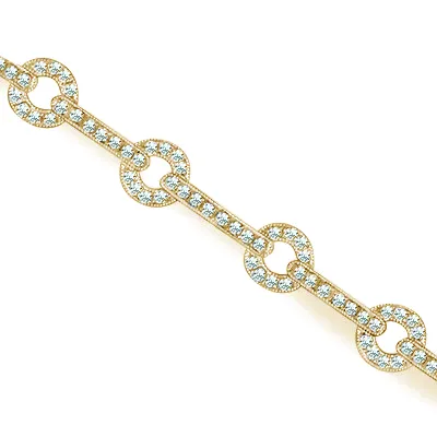 Yellow Gold Gorgeous and Stunning Diamond Bracelet
