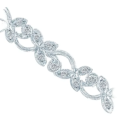 Platinum Vintage Diamond Bracelet