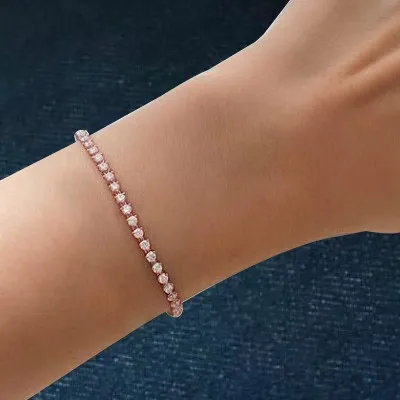 Rose Gold Diamond Tennis Bracelet in Gold jewelry store near me