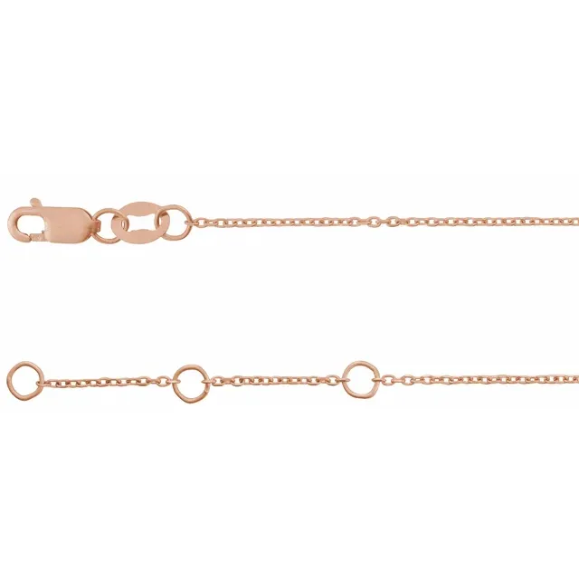 Rose Gold 14kt 2-stone Diamond Link Bracelet jewelry Wabash avenue