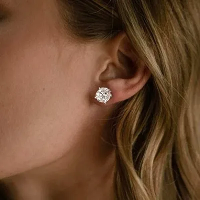 White Gold 1-carat Diamond Stud Earrings jewelry windy city