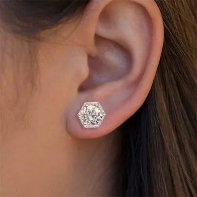 White GoldModern Lab Grown Diamond Earrings jewelry store near me
