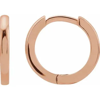 Rose Gold Hinged Gold Hoop Earrings