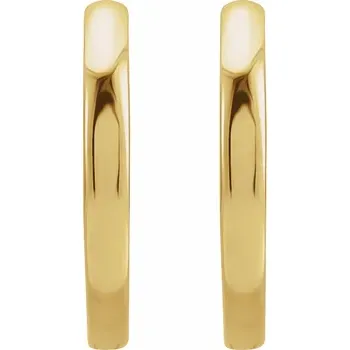 Yellow Gold Hinged Gold Hoop Earrings jewelry store near me