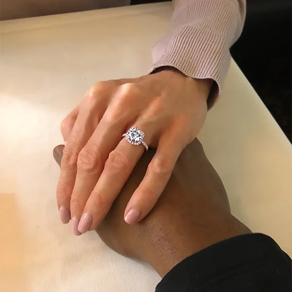 Rose Gold Contemporary and Exclusive Engagement Ring jewelry windy city