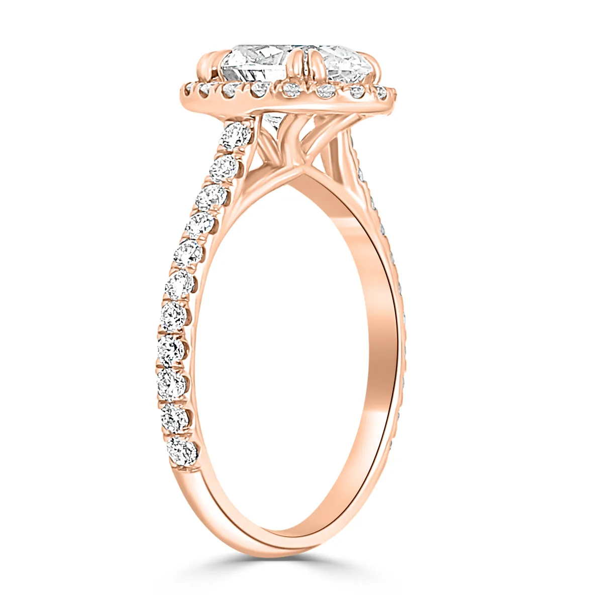 Rose Gold Contemporary and Exclusive Engagement Ring jewelry Wabash avenue