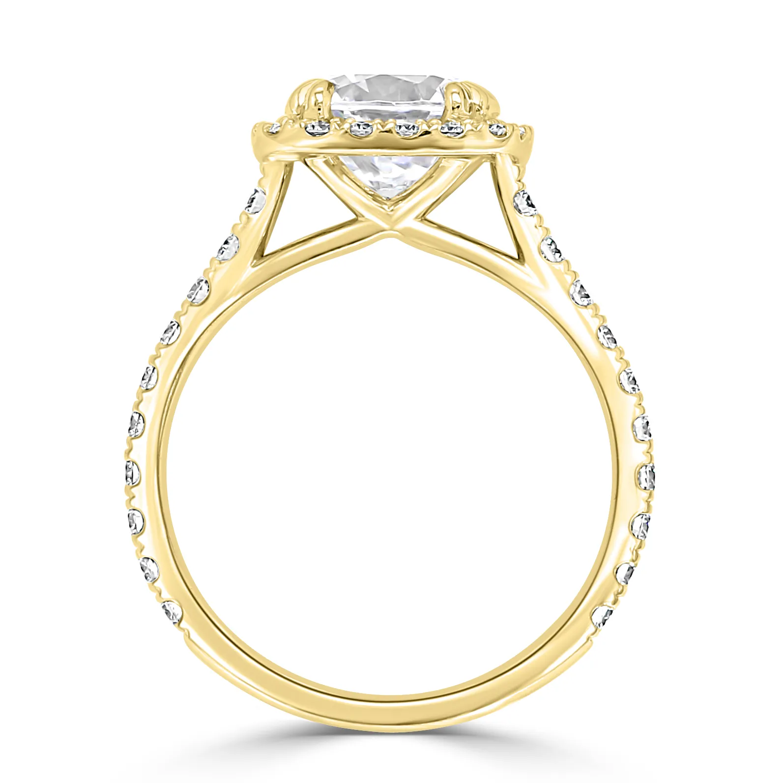Yellow Gold Contemporary and Exclusive Engagement Ring jewelry store near me